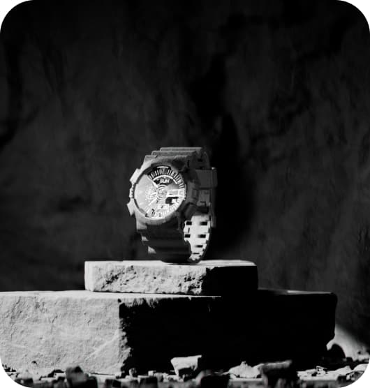 Watch on rock